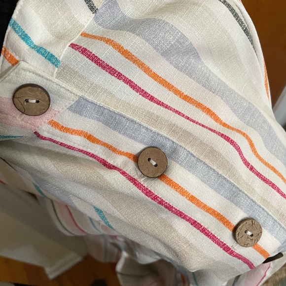 Kit + Sky Striped Dress Reinforced Buttons - Picture 3 of 4